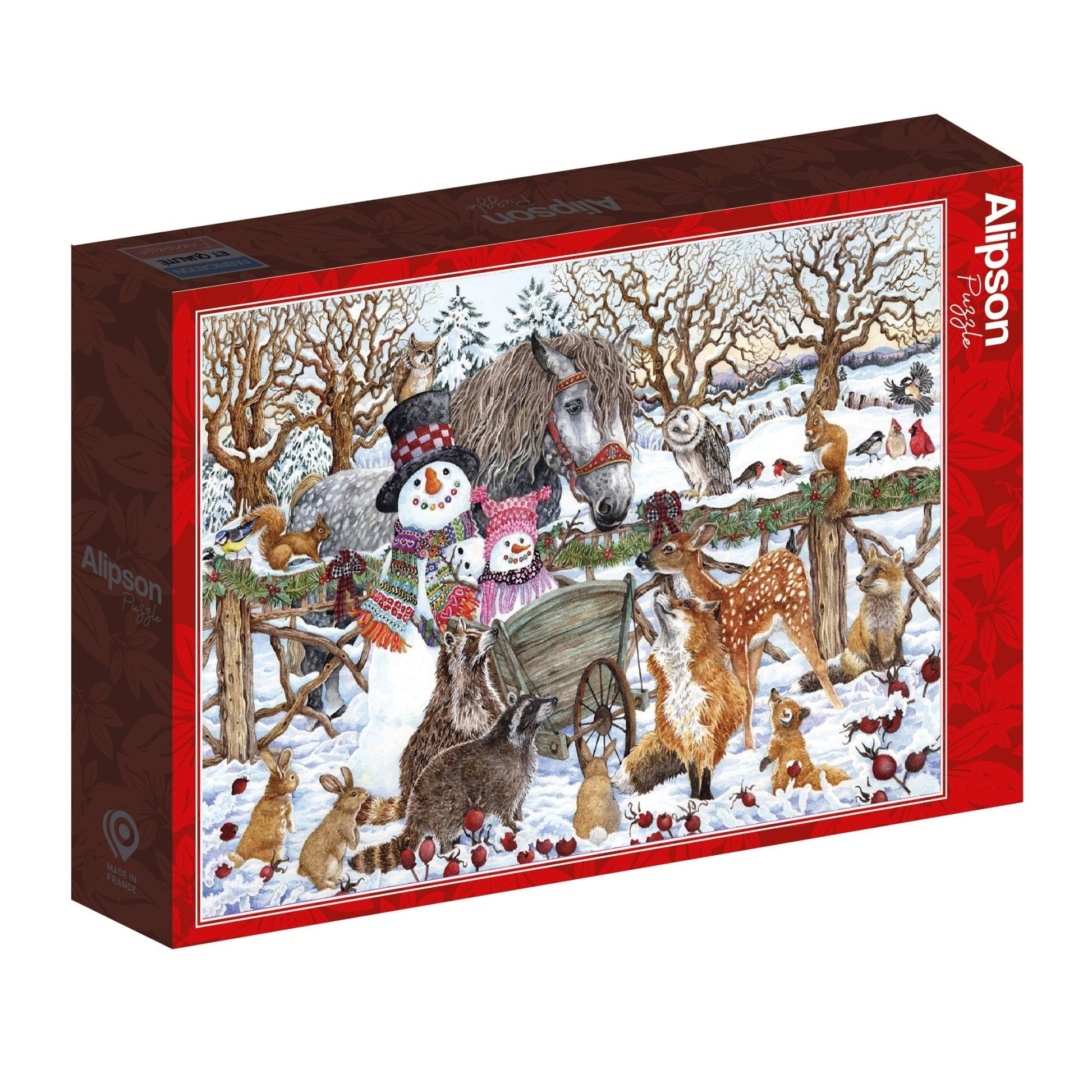 Télen két hóemberrel Alipson 500 darabos kirakó puzzle (AL - 50052 3770001500522) - puzzlegarden