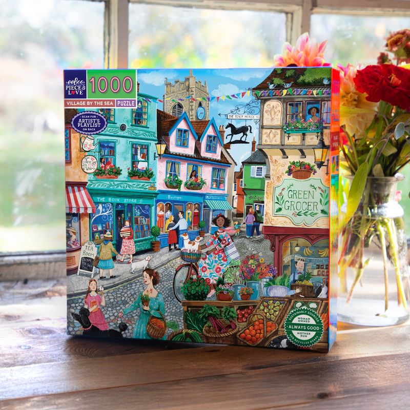 Tengerparti falu Eeboo 1000 darabos kirakó puzzle (EB-EPZT690) - puzzlegarden