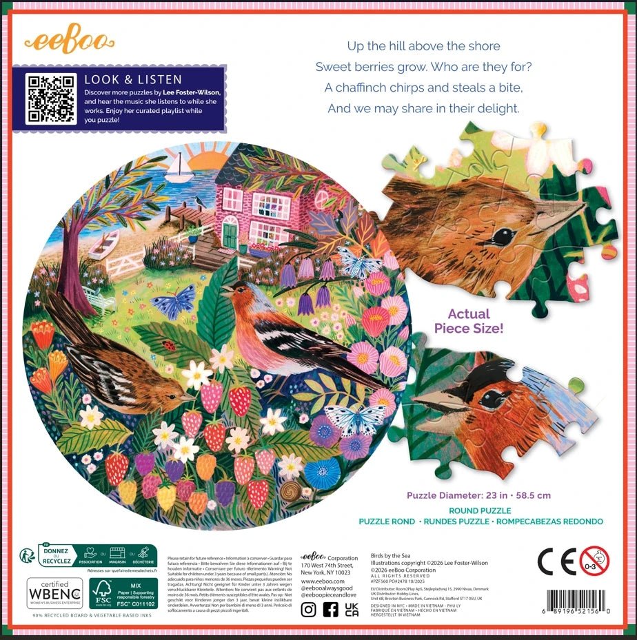 Tengerparti madarak Eeboo 500 darabos kirakó puzzle (EB-EPZF560) - puzzlegarden