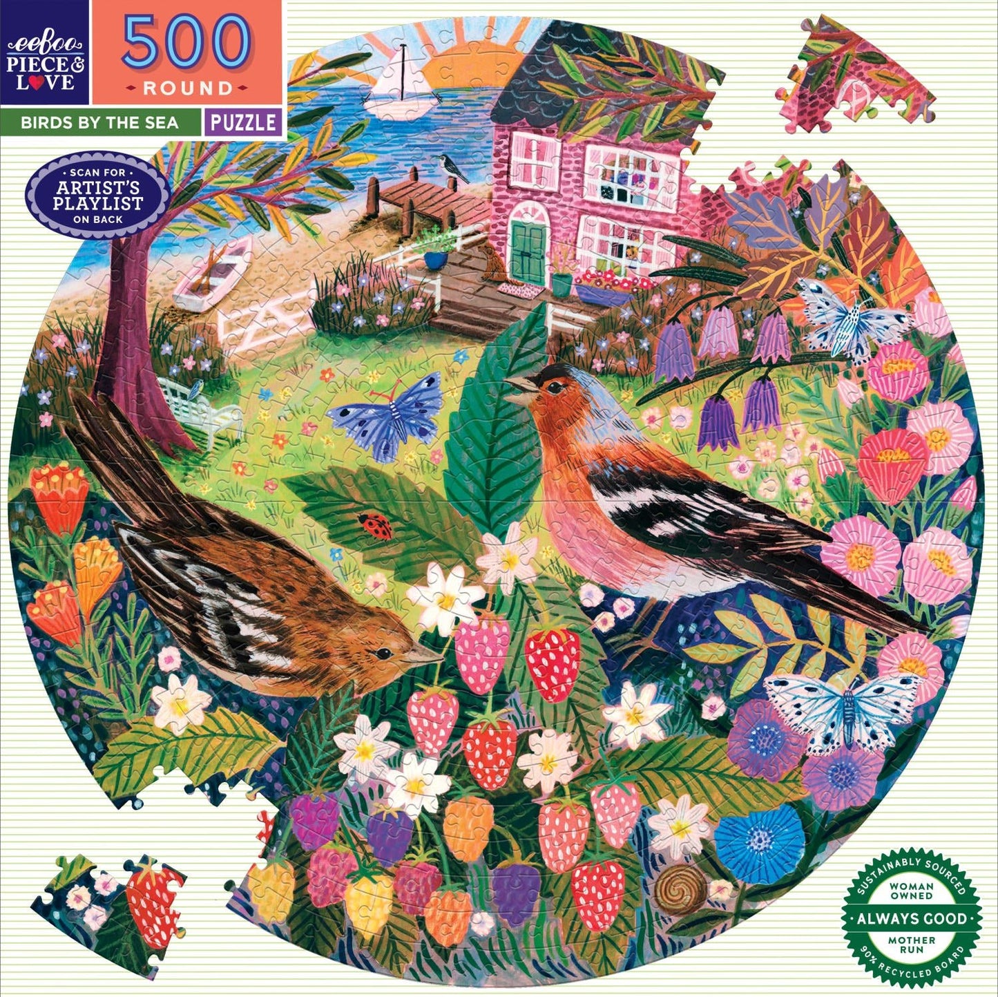 Tengerparti madarak Eeboo 500 darabos kirakó puzzle (EB-EPZF560) - puzzlegarden