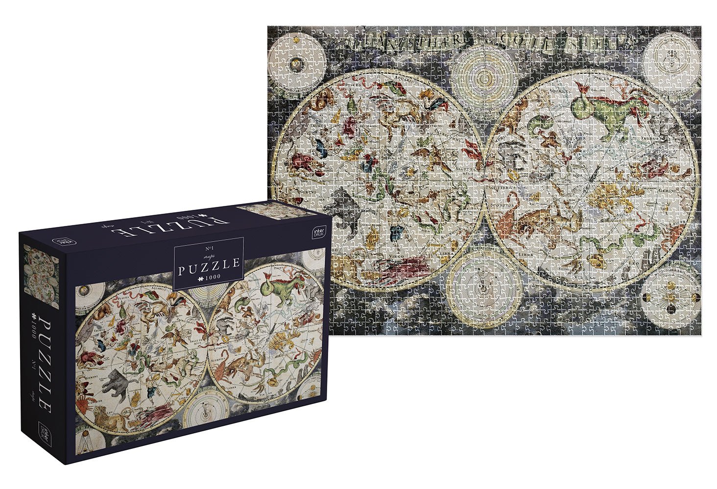 Térkép 1 Interdruk 1000 darabos kirakó puzzle (ID-PUZ1000SM) - puzzlegarden