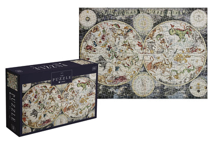 Térkép 1 Interdruk 1000 darabos kirakó puzzle (ID-PUZ1000SM) - puzzlegarden