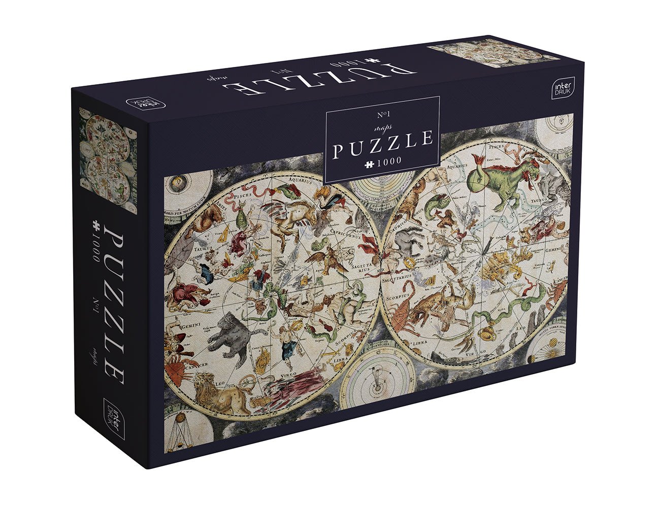 Térkép 1 Interdruk 1000 darabos kirakó puzzle (ID-PUZ1000SM) - puzzlegarden