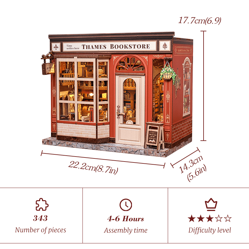 Thames könyvesbolt CuteBee 343 darabos kirakó puzzle (CB-CWGB405) - puzzlegarden