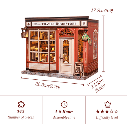Thames könyvesbolt CuteBee 343 darabos kirakó puzzle (CB-CWGB405) - puzzlegarden