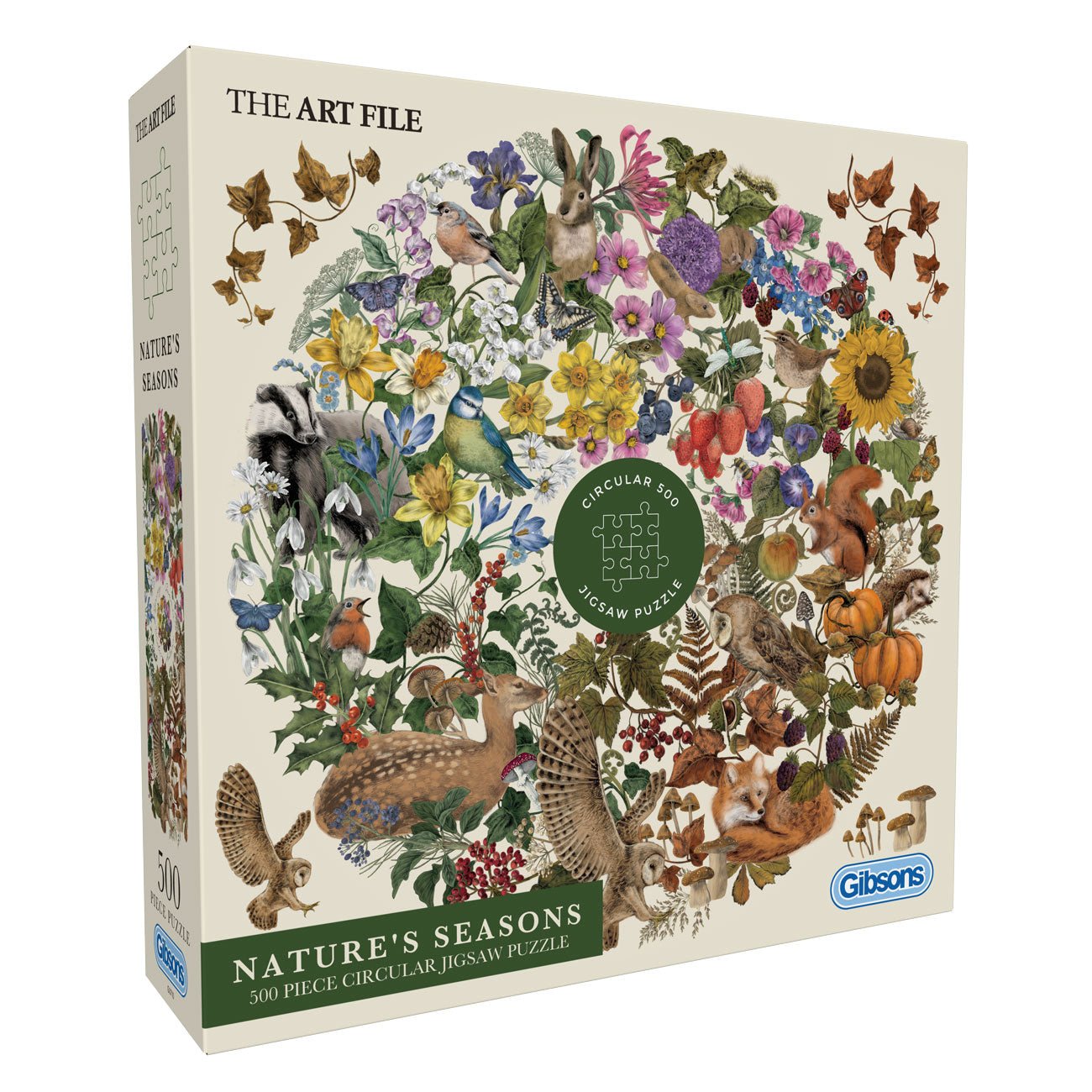 The Art File – A természet évszakai Gibsons 500 darabos kirakó puzzle (G-G3710) - puzzlegarden