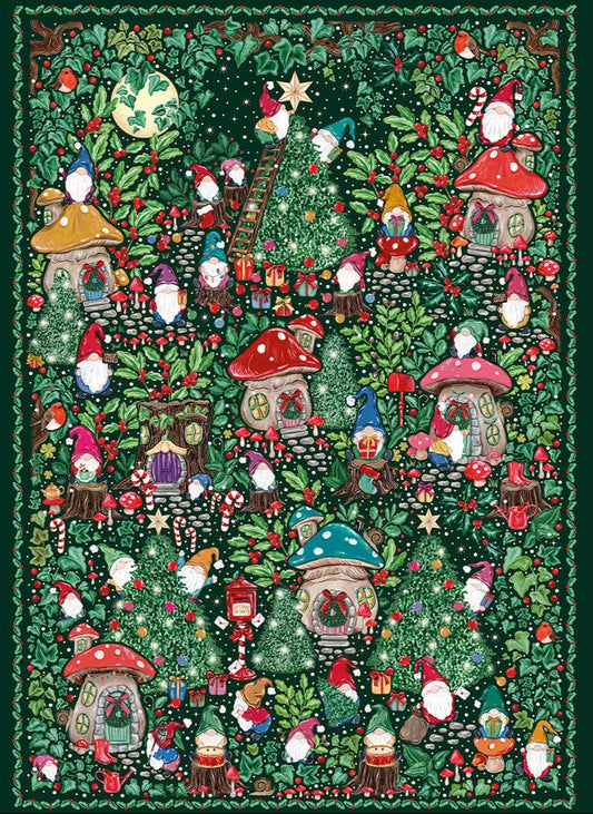 The Art File – Karácsonyi falu Gibsons 1000 darabos kirakó puzzle (G - G7221) - puzzlegarden