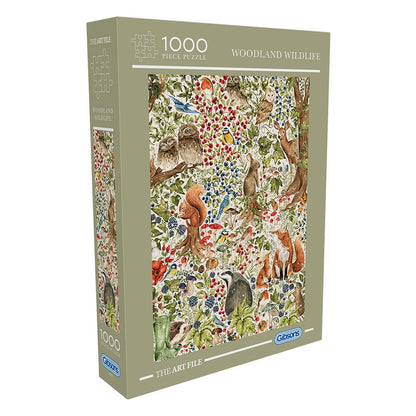 The Art File: Woodland Wildlife Gibsons 1000 darabos kirakó puzzle (G - G7217 ) - puzzlegarden