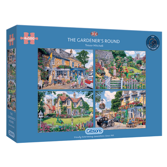 The Gardener's Round 4x500 Gibsons 500 darabos kirakó puzzle (G - G5047 5012269050479) - puzzlegarden