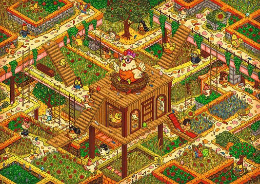 The Impossible Maze: Bolondos csirkék Trefl 500 darabos kirakó puzzle (TR-37629) - puzzlegarden
