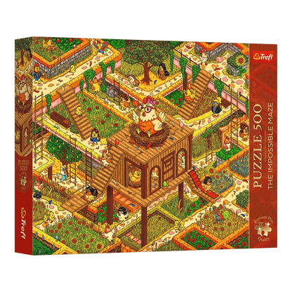 The Impossible Maze: Bolondos csirkék Trefl 500 darabos kirakó puzzle (TR-37629) - puzzlegarden
