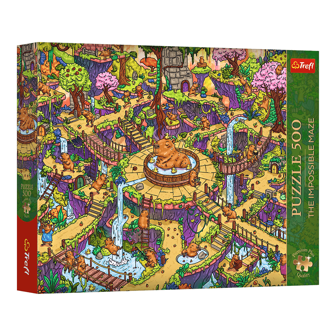 The Impossible Maze: Vicces kapibarák Trefl 500 darabos kirakó puzzle (TR-37631) - puzzlegarden