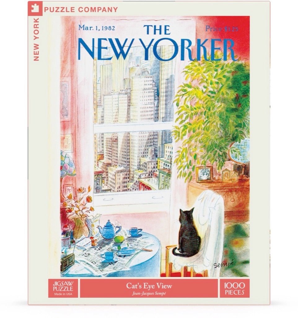 The New Yorker - Macskaszemmel New York Puzzle Company 1000 darabos kirakó puzzle (NYPC - NPZNY1708 819844013134) - puzzlegarden