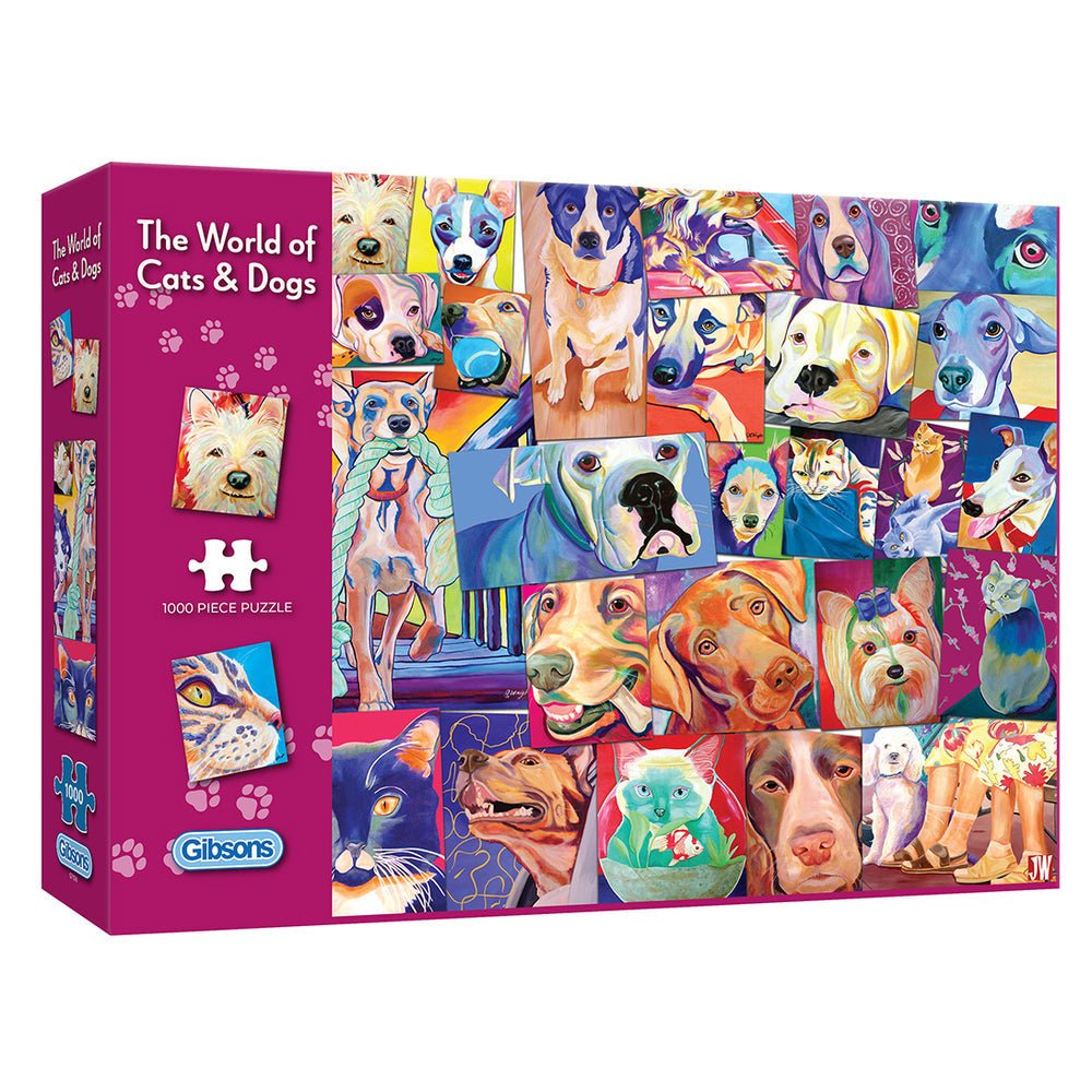 The World of Cats & Dogs Gibsons 1000 darabos kirakó puzzle (G - G7136 5012269071368) - puzzlegarden