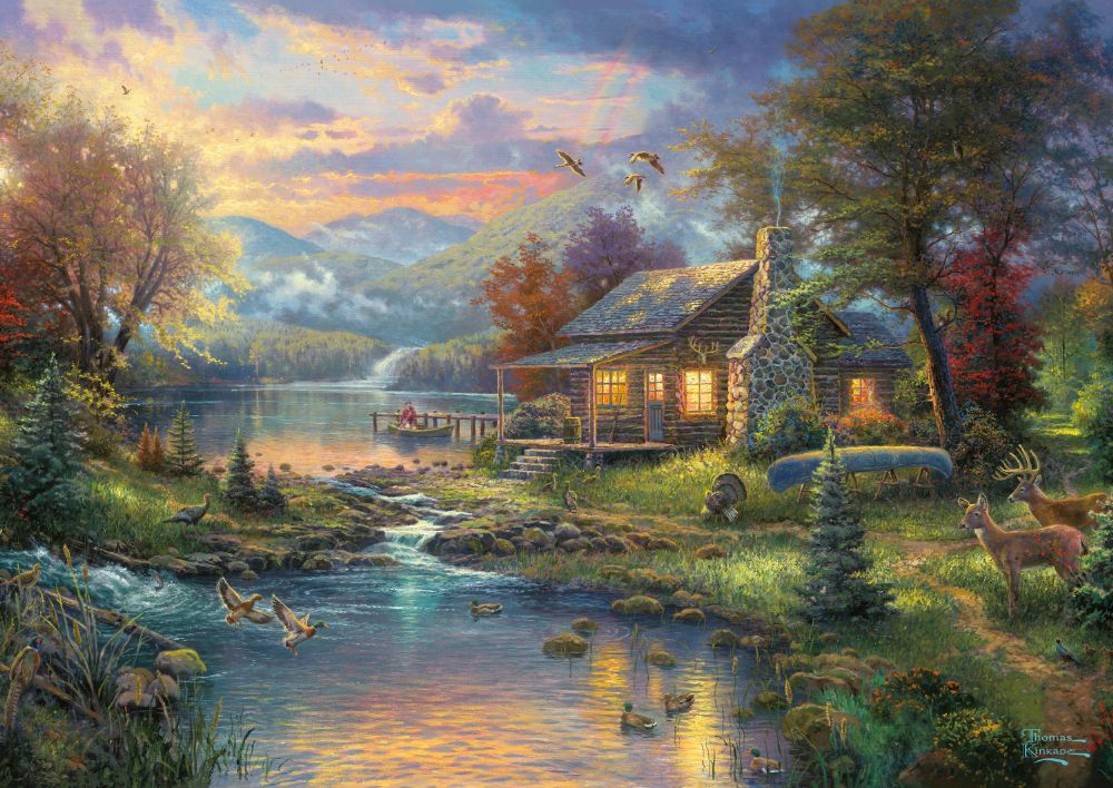 Thomas Kinkade - A természet paradicsoma - díszdobozban Schmidt Spiele 500 darabos kirakó puzzle (SCH-59691) - puzzlegarden