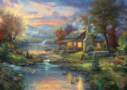 Thomas Kinkade - A természet paradicsoma - díszdobozban Schmidt Spiele 500 darabos kirakó puzzle (SCH-59691) - puzzlegarden