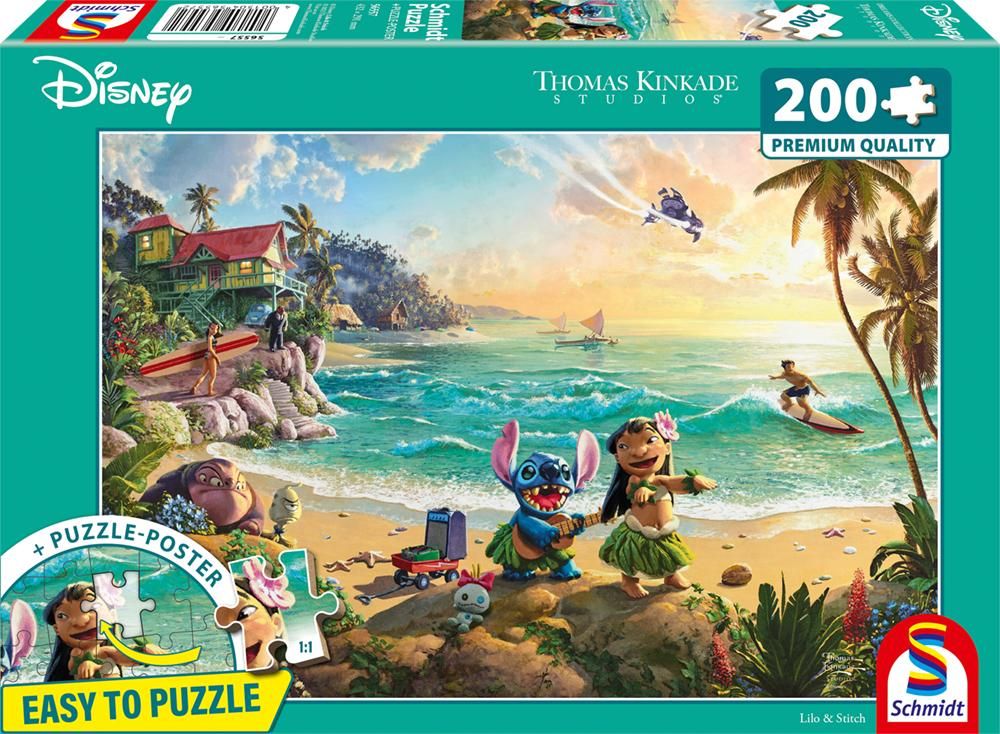 Thomas Kinkade – Lilo és Stitch Schmidt Spiele 200 darabos kirakó puzzle (SCH-56557) - puzzlegarden