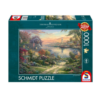 Thomas Kinkade – New England kikötője Schmidt Spiele 1000 darabos kirakó puzzle (SCH-58785) - puzzlegarden