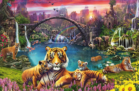 Tigrisek a Paradicsomban Ravensburger 3000 darabos kirakó puzzle (RA-16719 4005556167197) - puzzlegarden