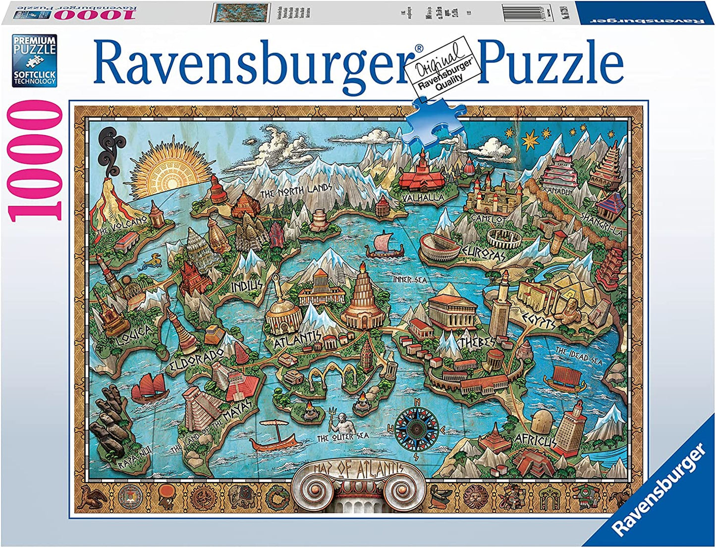 Titokzatos Atlantisz Ravensburger 1000 darabos kirakó puzzle (RA-16728 4005556167289) - puzzlegarden