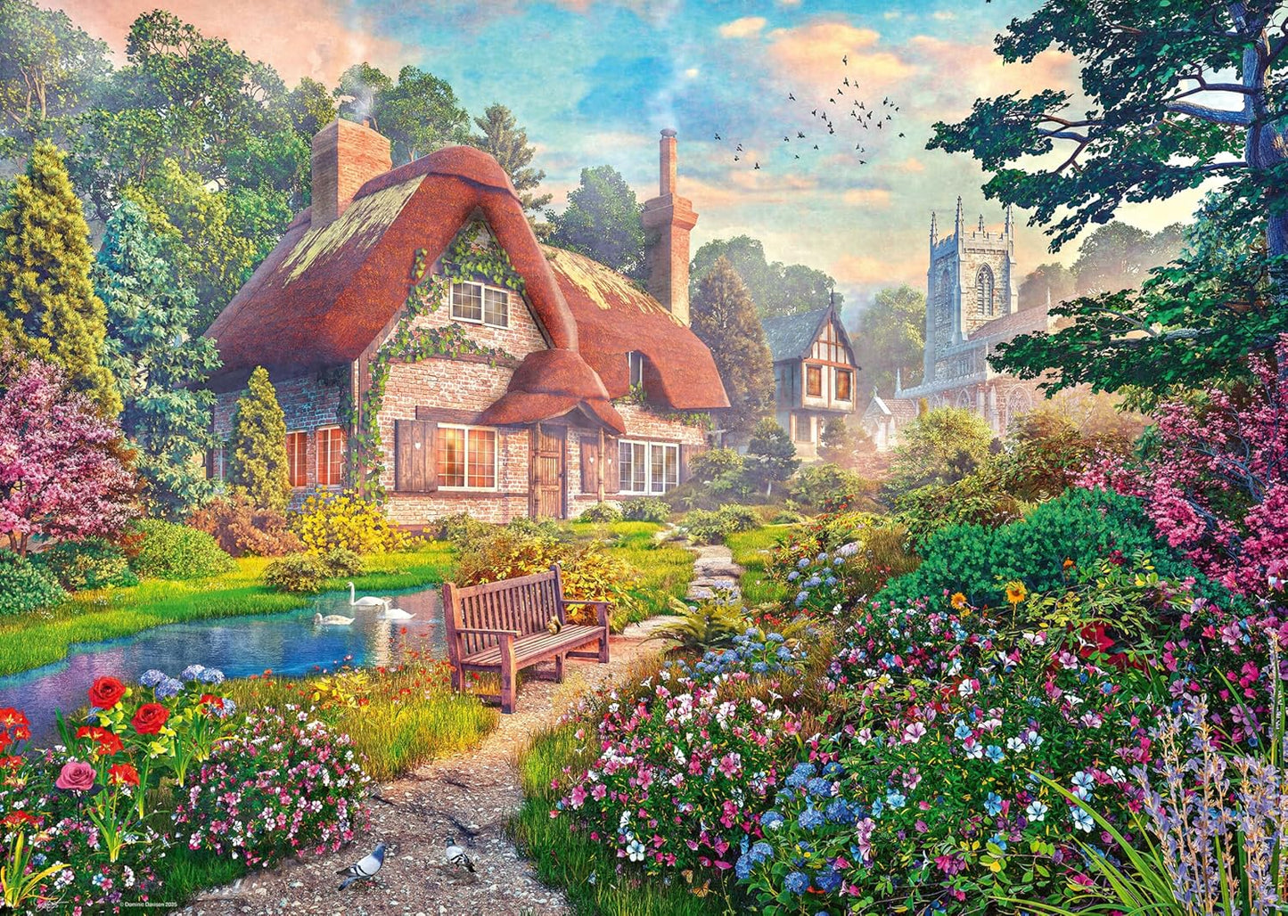 Tölgyfa kunyhó Ravensburger 1000 darabos kirakó puzzle (RA-12001571) - puzzlegarden