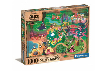 Történet Térkép - Disney Alice Csodaországban Clementoni 1000 darabos kirakó puzzle (CL-39785 8005125397853) - puzzlegarden