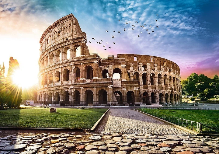 Napsütötte Colosseum – a kirakó képe
