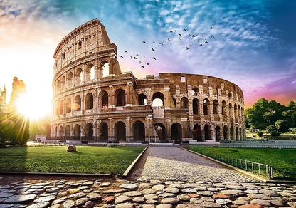 Napsütötte Colosseum – a kirakó képe