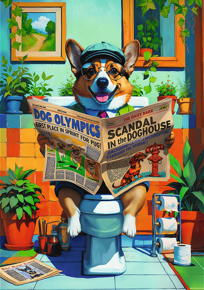 Pets & People Stuff: Corgi a mosdóban – a kirakó képe