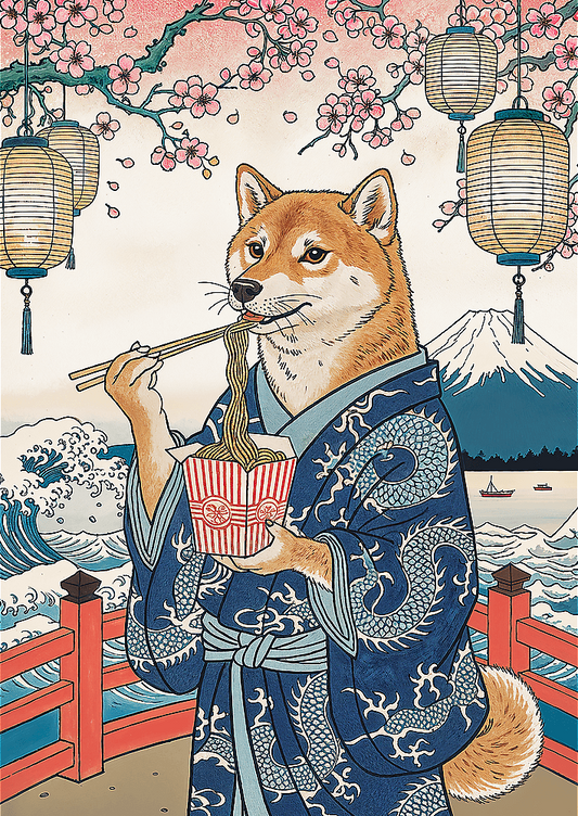 Pets as Art: A shiba tésztameditációja – a kirakó képe