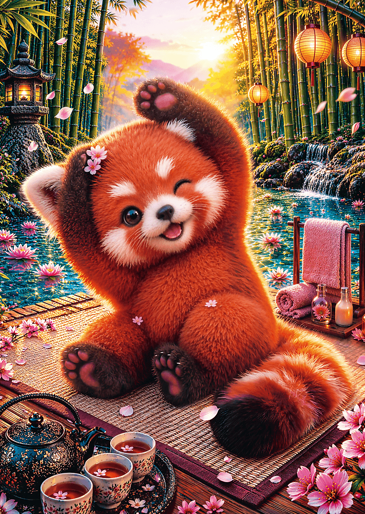 Cuteness Overload: Bájos vörös panda – a kirakó képe