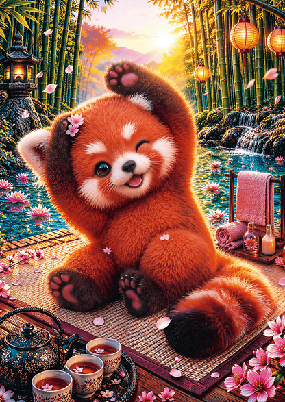 Cuteness Overload: Bájos vörös panda – a kirakó képe