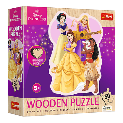 Imádnivaló Hercegnők - Fa kirakó Trefl Wood Craft 50 darabos kirakó puzzle (TR - 20257) - puzzlegarden