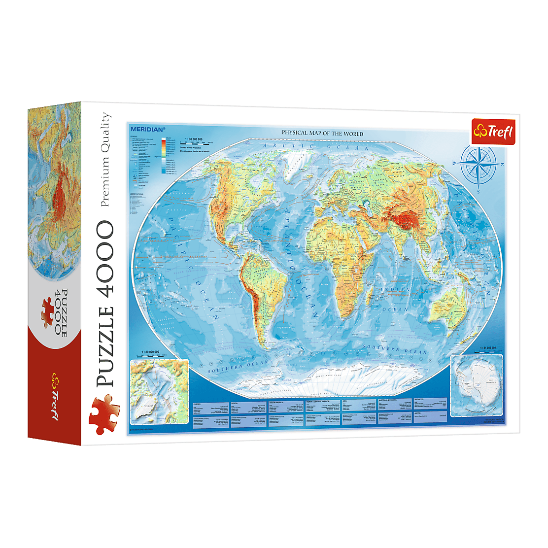 Nagy Földrajzi Világtérkép Trefl 4000 darabos kirakó puzzle (TR - 45007) - puzzlegarden