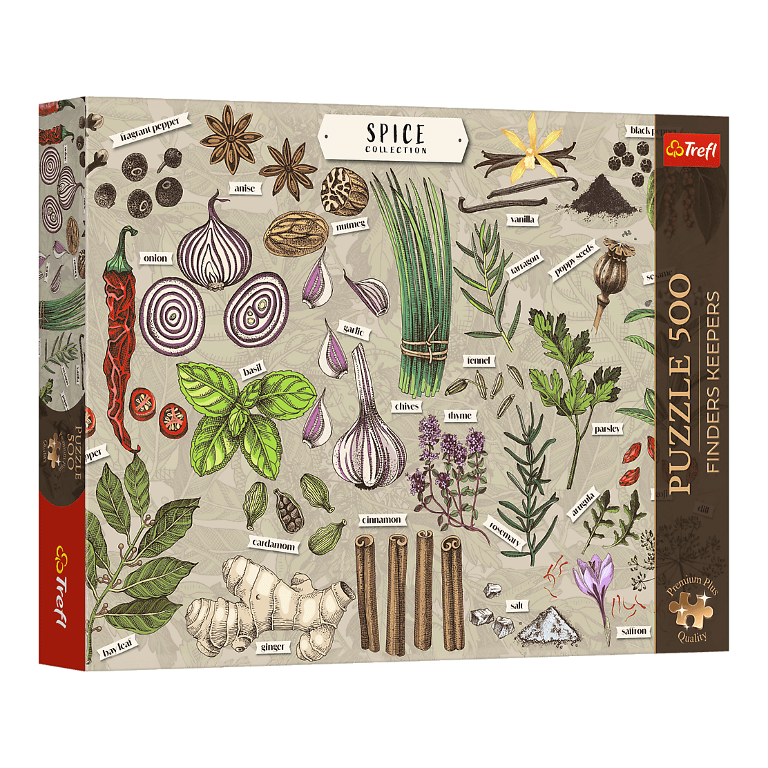 Finders Keepers – Fűszerek Trefl 500 darabos kirakó puzzle (TR-37610) - puzzlegarden