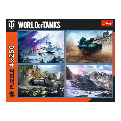 A nagy tankcsata – 4x250 Trefl 250 darabos kirakó puzzle (TR-13347) - puzzlegarden