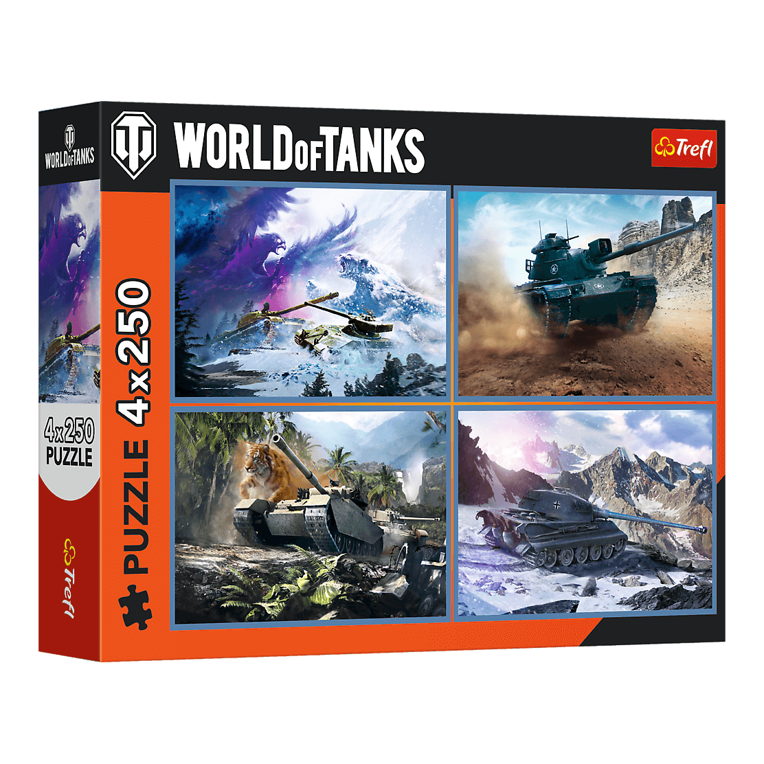 A nagy tankcsata – 4x250 Trefl 250 darabos kirakó puzzle (TR-13347) - puzzlegarden