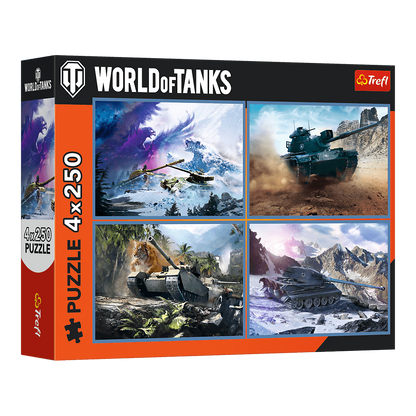 A nagy tankcsata – 4x250 Trefl 250 darabos kirakó puzzle (TR-13347) - puzzlegarden