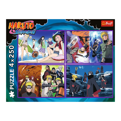 Uzumaki Naruto kalandjai – 4x250 Trefl 250 darabos kirakó puzzle (TR-13339) - puzzlegarden