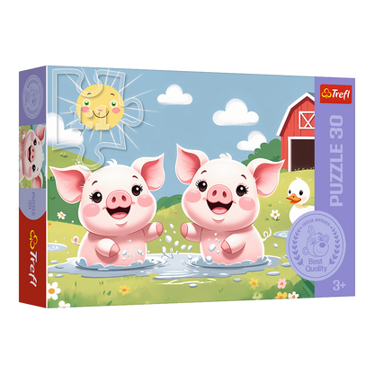 Vidám falusi élet Trefl 30 darabos kirakó puzzle (TR-18334) - puzzlegarden