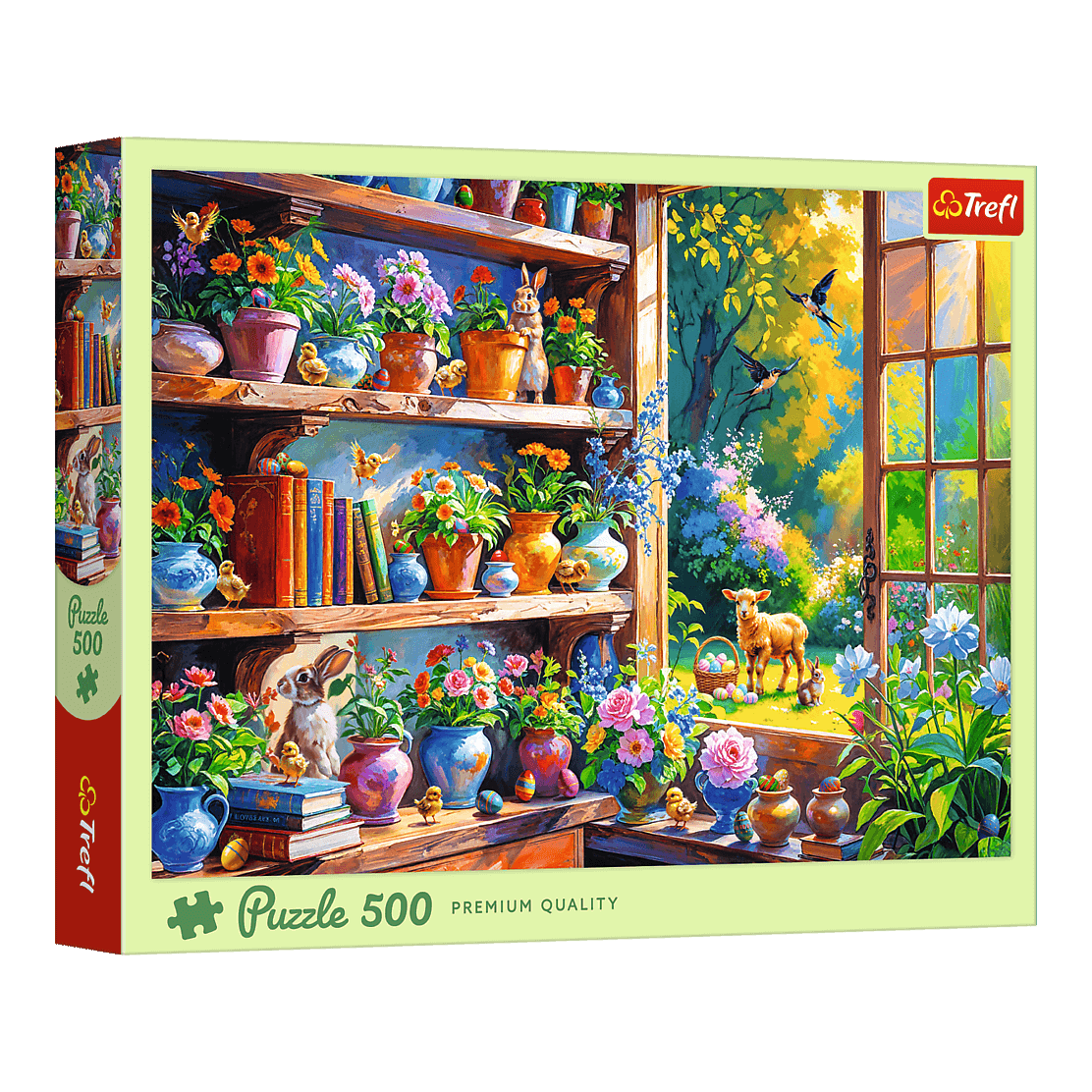 Tavaszi reggel az üvegházban Trefl 500 darabos kirakó puzzle (TR-37558) - puzzlegarden