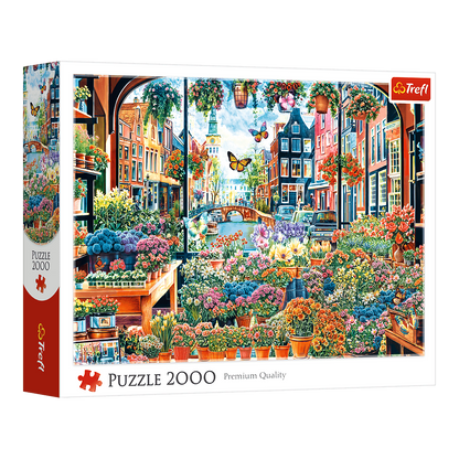 Amszterdami virágbolt Trefl 2000 darabos kirakó puzzle (TR-27128) - puzzlegarden