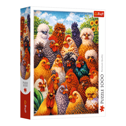 Tyúkok Trefl 1000 darabos kirakó puzzle (TR-10997) - puzzlegarden