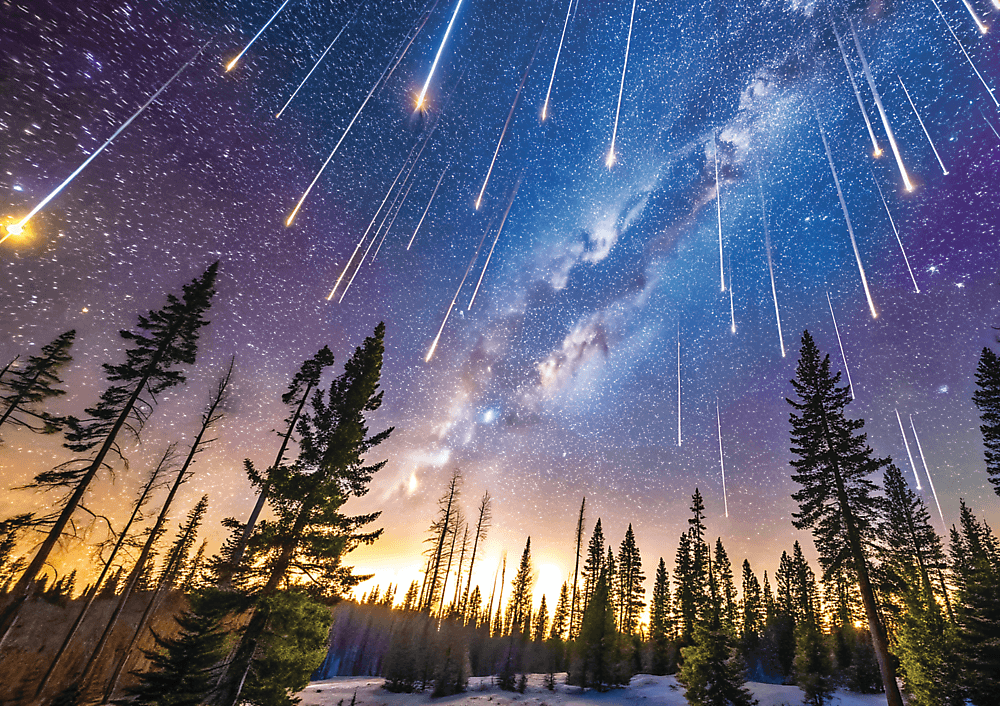 Ragyogó meteorraj – a kirakó képe