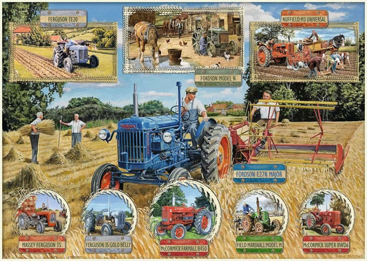 Traktor Ravensburger 1000 darabos kirakó puzzle (RA-17301 4005556173013) - puzzlegarden