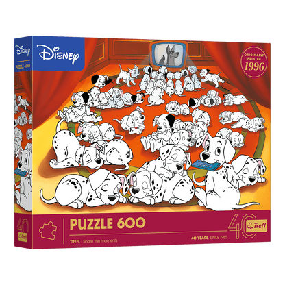 Trefl 40 Éves Jubileum - 101 kiskutya Trefl 600 darabos kirakó puzzle (TR-37604) - puzzlegarden