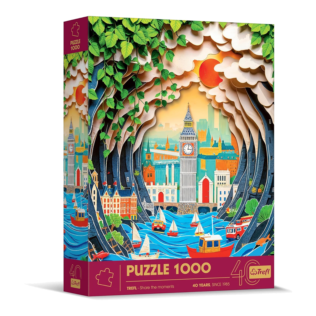 Trefl 40 Éves Jubileum - London Trefl 1000 darabos kirakó puzzle (TR-40043) - puzzlegarden