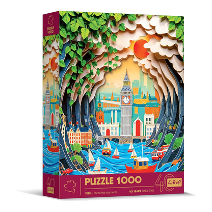 Trefl 40 Éves Jubileum - London Trefl 1000 darabos kirakó puzzle (TR-40043) - puzzlegarden