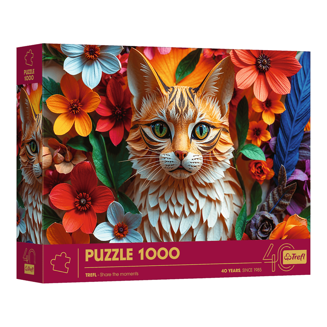 Trefl 40 Éves Jubileum - Macska Trefl 1000 darabos kirakó puzzle (TR-40040) - puzzlegarden