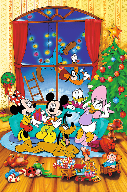 Trefl 40 Éves Jubileum - Mickey egér és barátai – Karácsony Trefl 600 darabos kirakó puzzle (TR - 37602 5900511376029) - puzzlegarden
